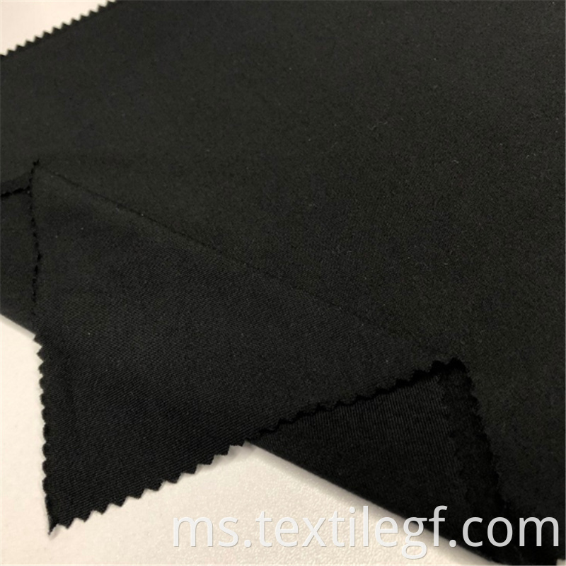Rayon Spandex Black Jersey Knitted Fabric (2)